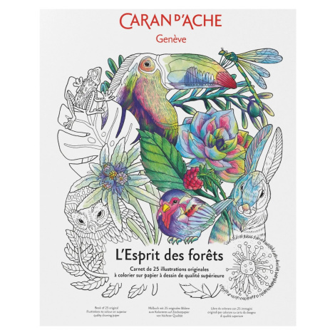 Caran d´Ache Caran d'Ache, 454.802, L'Esprit des Forêts, antistresové omalovánky, Ambre Verschae