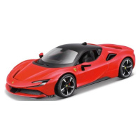 MaistoM. Ferrari Assembly line, SF90 Stradale, RED, okna, 1:24