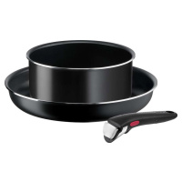 Hliníková sada nádobí 3 ks Ingenio Easy Cook & Clean Black – Tefal