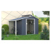 Zahradní domek OSKAR –⁠ kov, šedá, 292x229x193 cm