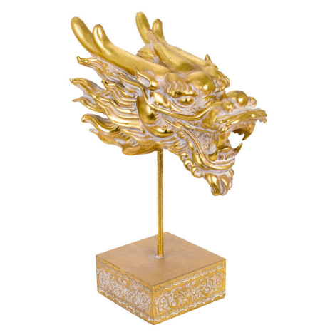 Signes Grimalt Dragon Ornament Se Základnou Zlatá