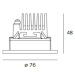 Artemide Zeno Up 3 Frosted - 3000K - kruh NL17090K0