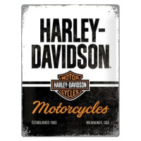 Plechová cedule Harley-Davidson - Motorcycles, (30 x 40 cm)