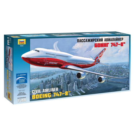 Model Kit letadlo 7010 - Boeing 747-8 (1: 144) Zvezda