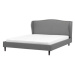 BELIANI postel COLMAR 160 × 200 cm, šedá