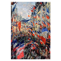 Obrazová reprodukce The Rue Saint-Denis, Celebration of June 30, 1878, Claude Monet, 26.7x40 cm