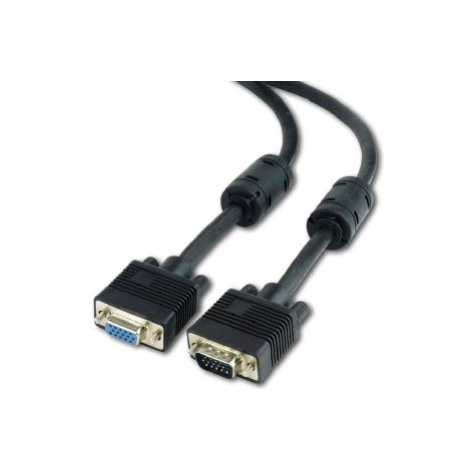 Kabel CABLEXPERT CC-PPVGAX-10M-B prodlouž  mon  15M/15F VGA 9m stíněný extra, ferrity, BLACK