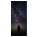 Umělecká fotografie silhouette of woman looking stars, Javier Pardina, (23 x 50 cm)