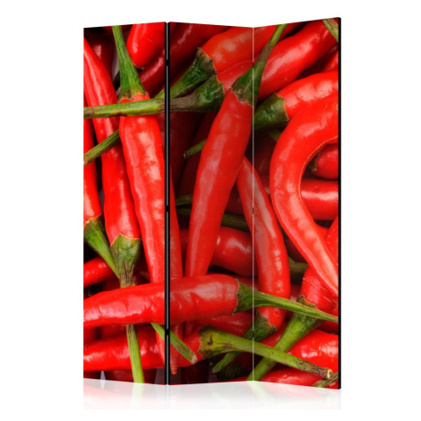 Paraván Chili pepper - background Dekorhome 225x172 cm (5-dílný) Artgeist