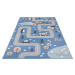 Hanse Home Collection koberce Dětský koberec Adventures 104536 Sky-blue Rozměry koberců: 80x150