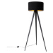 Chytrá stojací lampa černá s černým stínidlem včetně Wifi G95 - Ilse