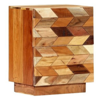 Noční stolek 40 × 30 × 50 cm masivní recyklované dřevo