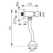 Novaservis Pisoárový tlačný ventil pro vrchní splachování pisoáru (Z502)