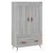 vidaXL Skříň highboard šedá sonoma 69,5 x 31 x 115 cm kompozitní dřevo