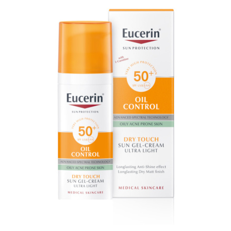 Eucerin Ochranný krémový gel na opalování na obličej Oil Control SPF 50+