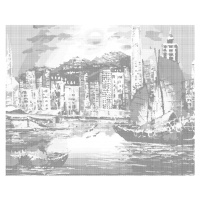 Tečkování - HONG KONG Rozměr: 40x50 cm, Rámování: vypnuté plátno na rám