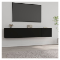 vidaXL TV skříňky 2 ks černé 80 x 30 x 30 cm kompozitní dřevo