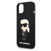 Zadní kryt Karl Lagerfeld Liquid Silicone Ikonik NFT pro Apple iPhone 15, black