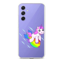 TopQ Kryt Samsung A54 5G Flying Unicorn 93243