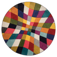 Flair Rugs koberce Kusový koberec Spectrum Rhumba Multi kruh Rozměry koberců: 160x160 (průměr) k
