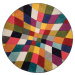 Flair Rugs koberce Kusový koberec Spectrum Rhumba Multi kruh Rozměry koberců: 160x160 (průměr) k