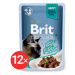 Brit Premium Cat Delicate Fillets in Gravy with Beef 12 × 85 g