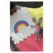 Vylen Pěnová hrací podlaha DUHA do dětského pokoje Zvolte barvu: Světle šedá s barevnou duhou
