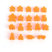 Myší Doupě Carcassonne - Figurky Barva: Oranžová