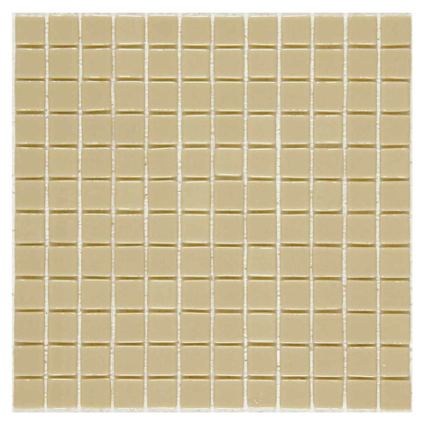 Skleněná mozaika Mosavit Monocolores beige 30x30 cm lesk MC502