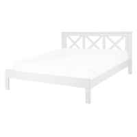 BELIANI postel TANNAY 160 × 200 cm, dřevěná, bílá