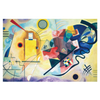 Plakát, Obraz - Wassily Kandinsky - Yellow, Red, Blue, 91.5 × 61 cm