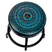 Ortega Bar Stool 24" Blue Kaleidoscope