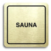 Accept Piktogram "sauna" (80 × 80 mm) (zlatá tabulka - černý tisk)