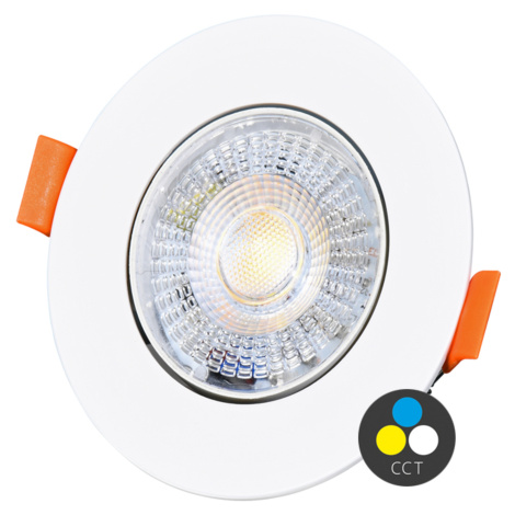 Ecolite SMD kruh 9cm výklopný max.7W IP20 560lm CCT bílá LED-YL201/7W/CCT/BI