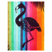 Lovely Home Oboustranná plážová osuška Lovely Home Rainbow Flamingo