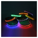 Reedog luminous USB svíticí obojek pro malé, střední a velké psy - Červená M