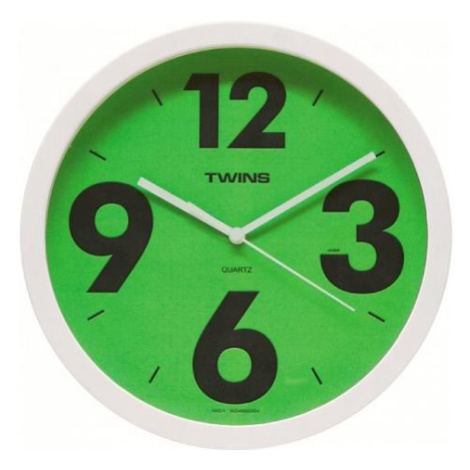 Nástěnné hodiny Twins 903 green 26cm FOR LIVING