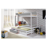 ArtBed Dětská patrová postel s přistýlkou NATU III Barva: Borovice - přírodní