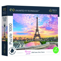 Puzzle prémiové Romantický západ slunce Eiffelova věž Paříž