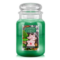 Country Candle Svíčka ve skleněné dóze, Sváteční sladkosti, 680 g