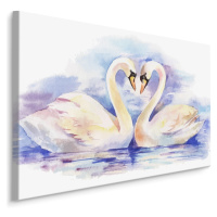 Plátno Milující Labutě 90x60 cm