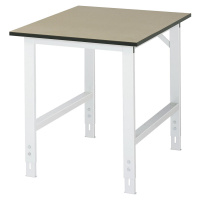 RAU Pracovní stůl, výškově přestavitelný, 760 - 1080 mm, deska z MDF, š x h 750 x 1000 mm, světl