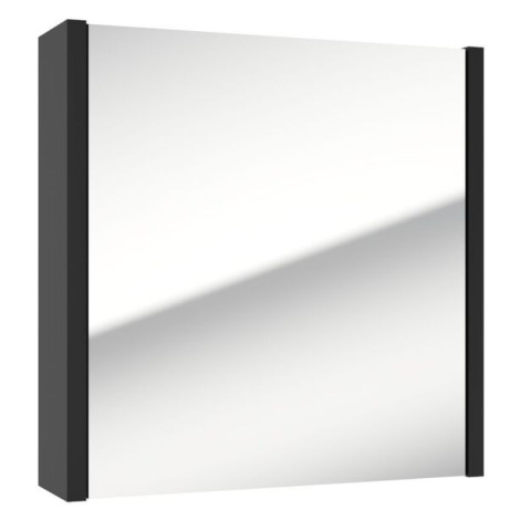 Zrcadlová skříňka SAT Delano 60x60 cm lamino černá DELANOG60C