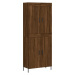 vidaXL Skříň highboard hnědý dub 69,5 x 34 x 180 cm kompozitní dřevo