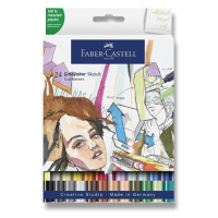 Popisovač Faber-Castell Goldfaber Sketch Dual Marker sada, 24 barev Faber-Castell