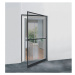 LIVARNO home Hliníkové dveře s ochranou proti hmyzu a upínacím rámem, 120 x 240 cm (antracitová)