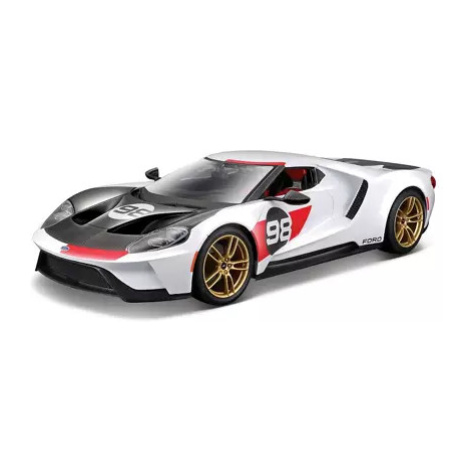 Maisto - 2021 Ford GT Heritage, bílá, 1:18