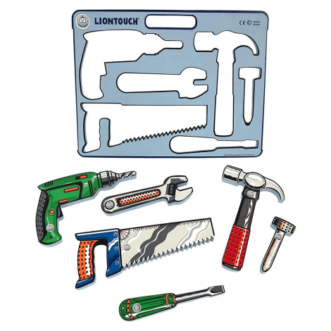 Liontouch Sada nářadí - Elektrická vrtačka, kladivo, pila, šroubovák, klíč a hřebík