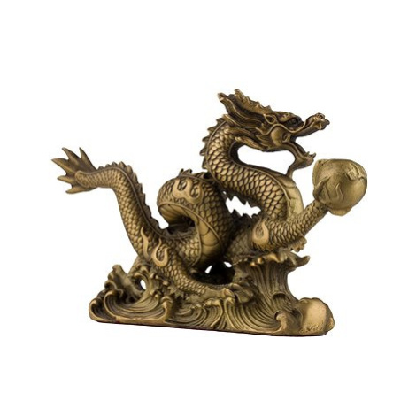 Feng Shui Harmony Mosazný drak s perlou II