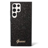 Guess hard silikonový obal Samsung Galaxy S24 ULTRA black Glitter Script